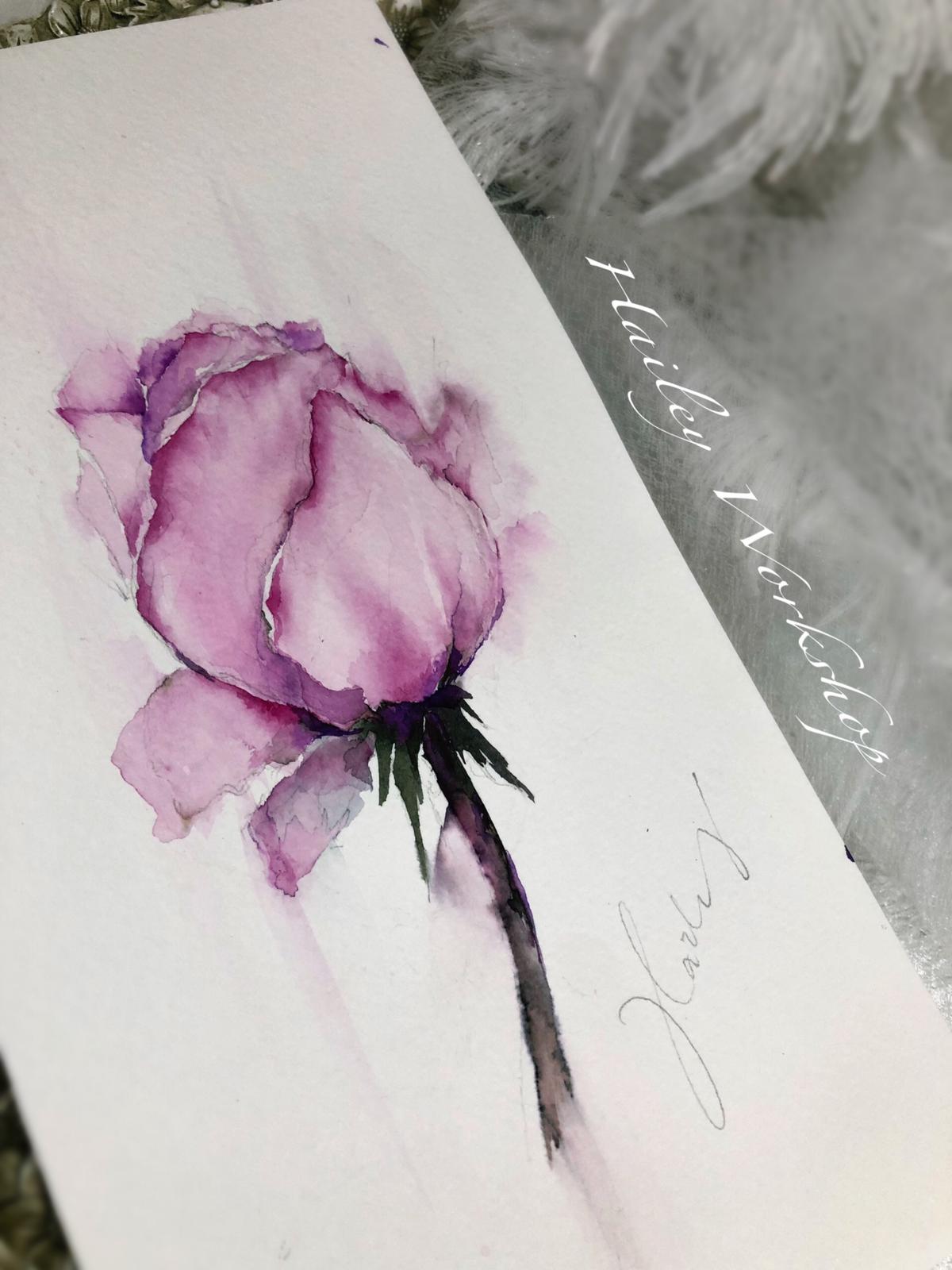 Rose Watercolour Painting Class 水彩玫瑰花畫班