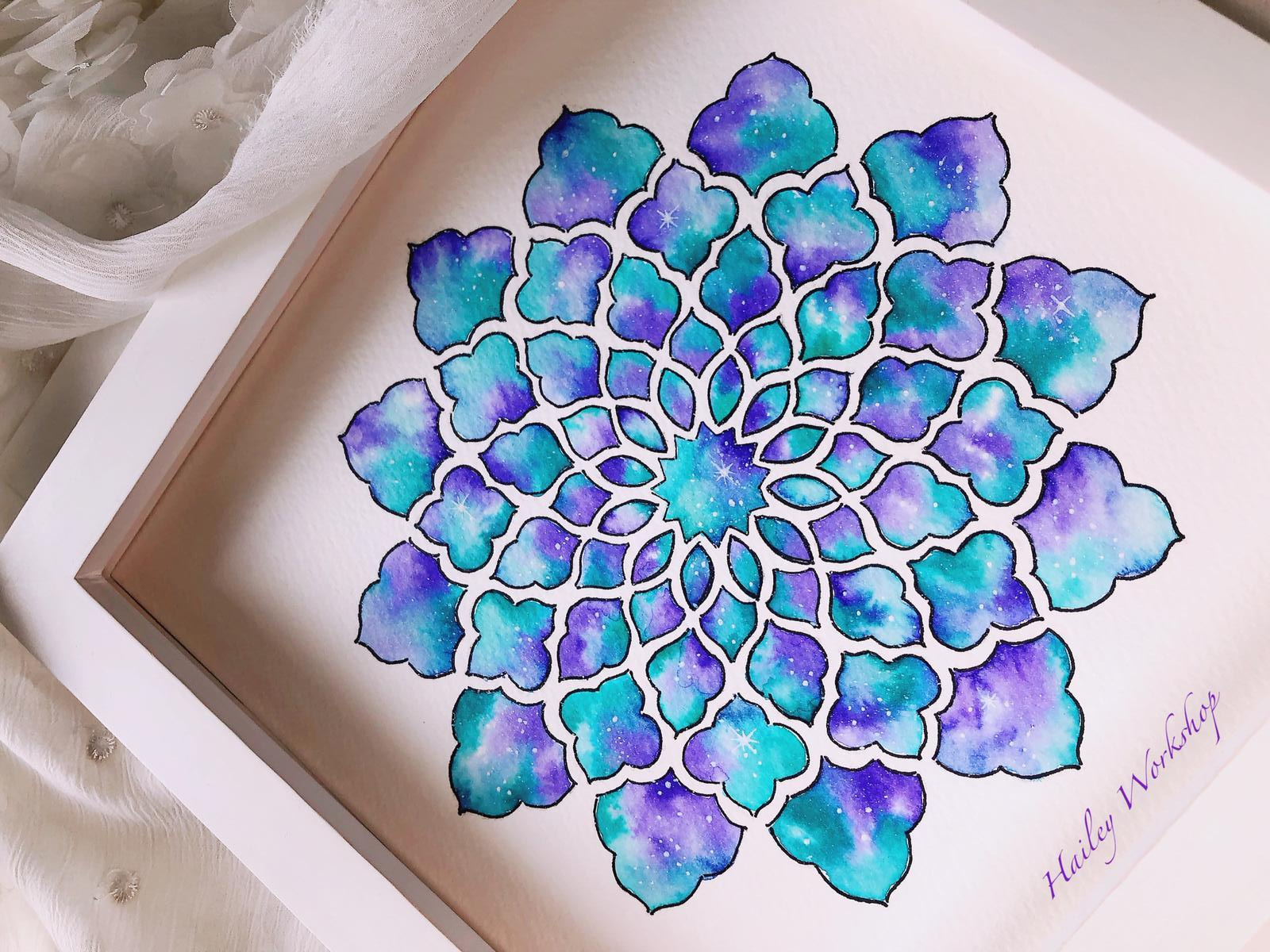 Galaxy Mandala Watercolour Class 星空曼陀羅水彩畫班